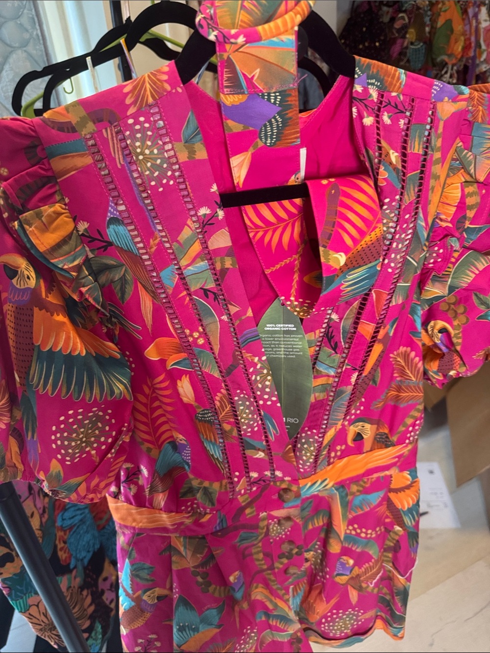 FARM Rio Macaw Party Romper with Belt - Picture 6 of 12